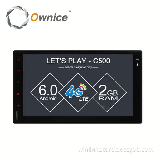 Ownice Quad Core Android 6.0 2G Ram auto headunit for double din universal Built-in Wifi 4G LTE support DAB DVR